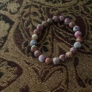 Elegant Marble Beaded Bracelet